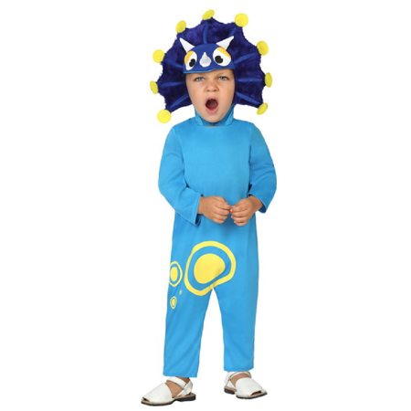 Baby kostuum blauwe draak