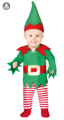 baby kostuum kerst elfje