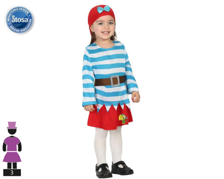 Baby Piraten meisjes kostuum
