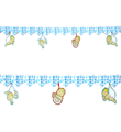 Baby shower decorations garland blue 3m