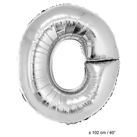 Ballon aluminium Lettre O 40 inch Argent