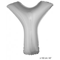 Ballon aluminium Lettre Y Argent 40 inch