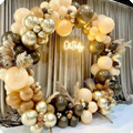 ballon set beige/bruin/goud