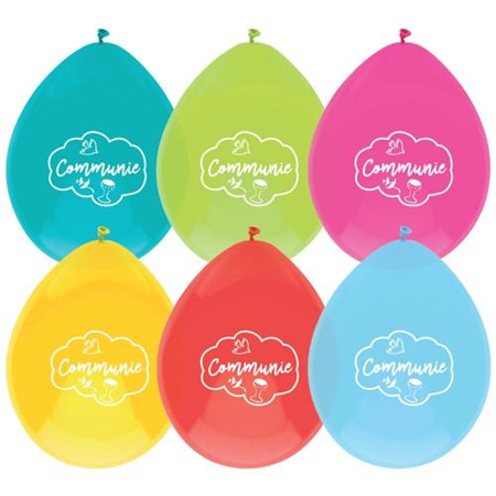 Ballonnen Communie 6 stuks
