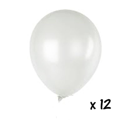 Ballons 12 stuks wit