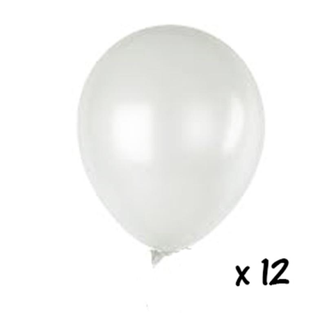 Ballons 12 stuks wit