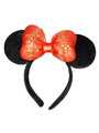 Bandeau Minnie de luxe avec nœud pailleté