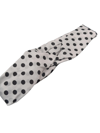 Bandeau rockabilly à pois blancs