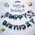 Banderole joyeux anniversaire espace
