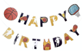 Bannière de joyeux anniversaire panier