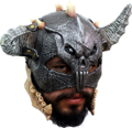 Barbarian Warrior with Lower Jaw Latex Mask
