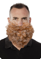 barbe et moustache gris brun