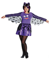 Bat dress purple