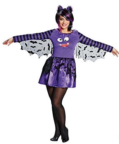 Bat dress purple