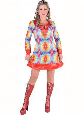 Batik dress hippie 60 's