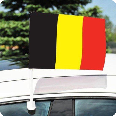 België Autoraampje Vlag - Supporter Flag