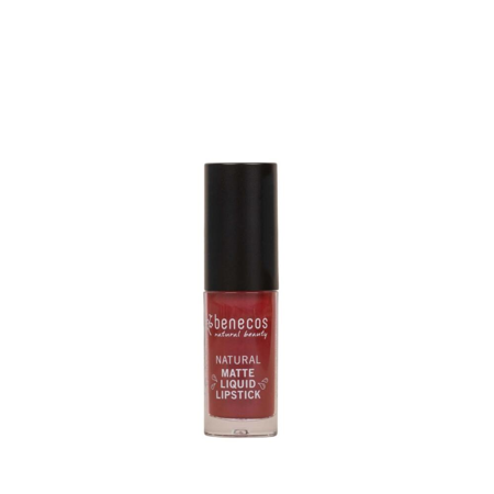 benecos natural matte liquid lipstick bloody berry