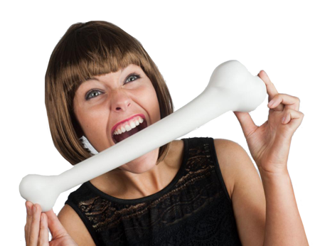 Big plastic caveman bone
