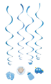 Birth baby boy hanging spirals