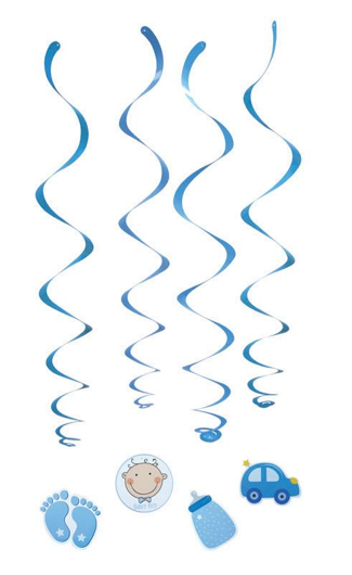 Birth baby boy hanging spirals