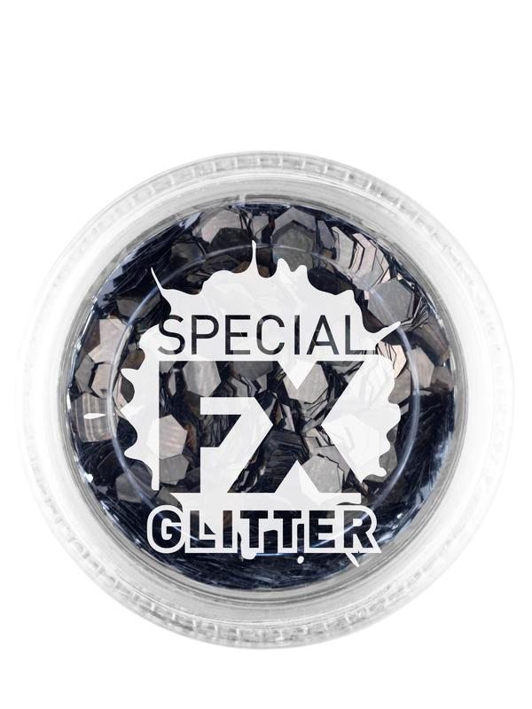 black confetti glitter