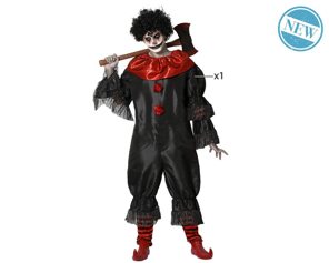 black crimi clown costume for men