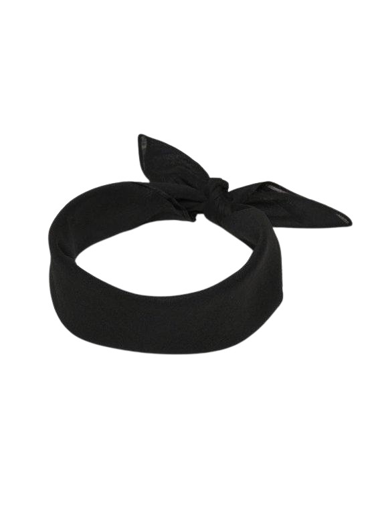 Black Disco Scarf or Hair Ribbon
