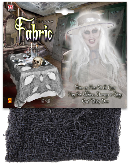Black halloween decoration fabric