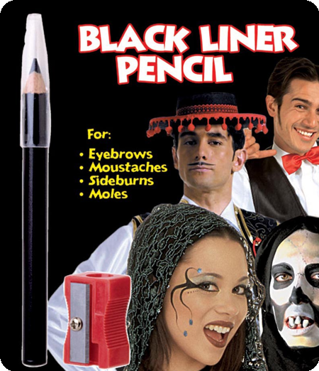 Black Pencil Liner With Sharpener