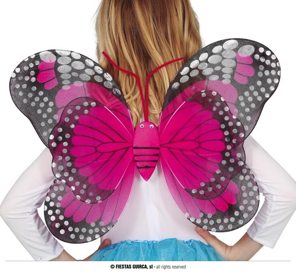 black pink butterfly wings