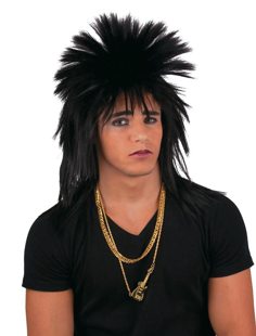 black punk wig