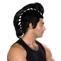 black punker wig