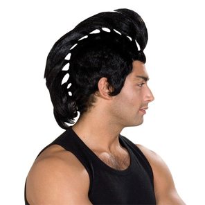 black punker wig