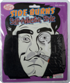 Black sideburns (2 pieces)