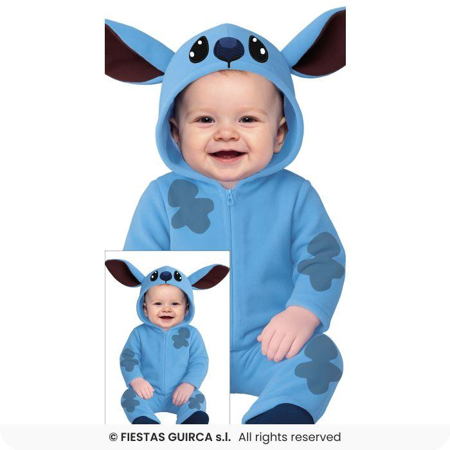 Blauw monstertje alien pak