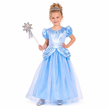 Blauw Prinsessen jurk Emma