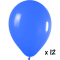 Blauwe ballonnen 12 stuks