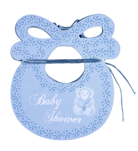 Blauwe Slabbetjes Guirlande voor Babyshower Decoratie
