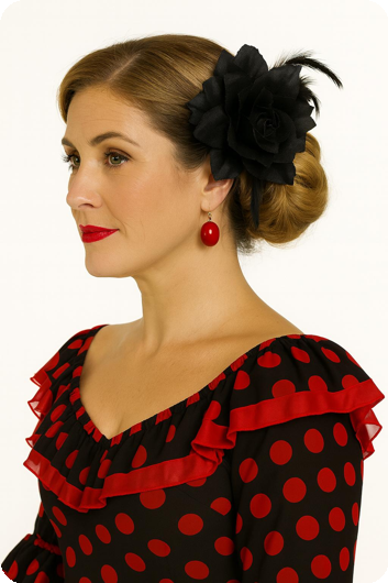 Bloem haarspeld/broche