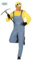 Blue dungarees with yellow shirt