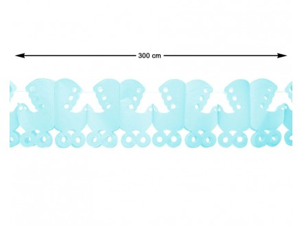Blue garland Birth Boy 3m