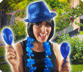 Blue maracas