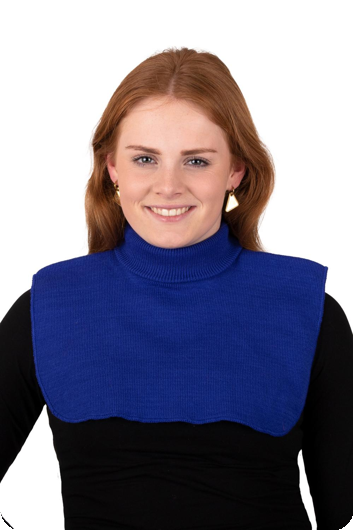 Blue turtleneck sweater