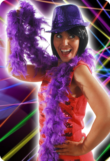 Boa classique violet