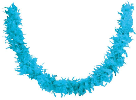 Boa de plume turquoise