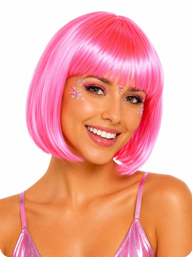 Bob Wig Sophia Hot Pink