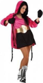 bokser dames kostuum roze