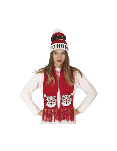 Bonnet et écharpe de Noël Père Noël Ho Ho Ho