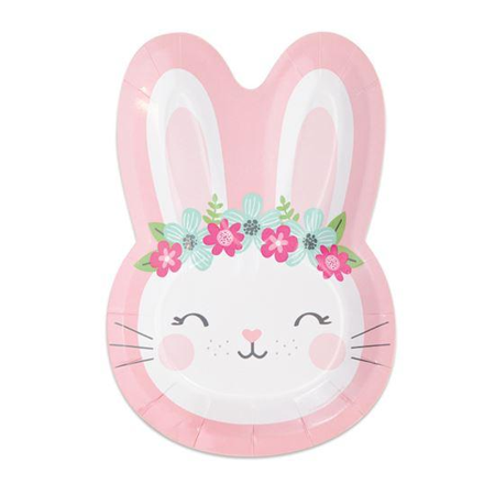 Bordjes shape birthday bunny (Ø23cm,8st)