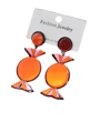 Boucles d'oreilles bonbons rouges